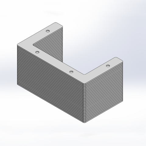 Laminated U-Shield Ni-Fe or Si-Fe Soft Ferromagnetic Shield